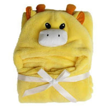 Load image into Gallery viewer, Animal Hood Swaddle Baby Blanket