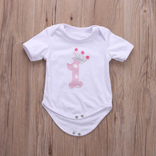 Load image into Gallery viewer, 1st Birthday Tutu Frock Baby Girl Dress Ideal