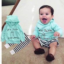 Load image into Gallery viewer, Baby 2 Piece Hooded Cloth Set