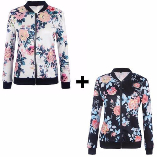 Beautiful Printed Floral Jacket - SexyBling