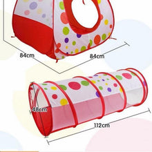 Load image into Gallery viewer, 3 In 1 Children Kids Play Tent In Tunnel