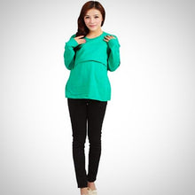Load image into Gallery viewer, Long Sleeve Maternity/Nursing T-shirt