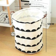 Load image into Gallery viewer, Abstract Waves Nursery Storage Laundry Basket