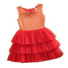 Load image into Gallery viewer, Baby Girls Sequined Bow Dress