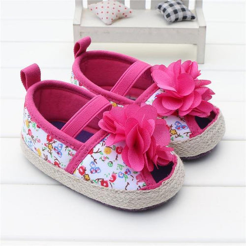 Flower Power Crib Shoes
