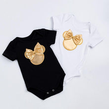 Load image into Gallery viewer, Baby Golden Clothes &amp; Shoes Set - Bow On Shirt