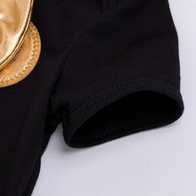 Load image into Gallery viewer, Baby Golden Clothes &amp; Shoes Set - Bow On Shirt