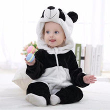 Load image into Gallery viewer, Unisex Baby Panda Costume Plush Jumpsuit