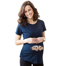 Load image into Gallery viewer, Baby Peeking Maternity T Shirt