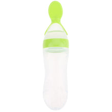Load image into Gallery viewer, Baby Squeezing Feeding Spoon Silicon