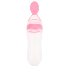 Load image into Gallery viewer, Baby Squeezing Feeding Spoon Silicon