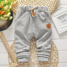 Load image into Gallery viewer, Drawstring Waist Striped Trousers