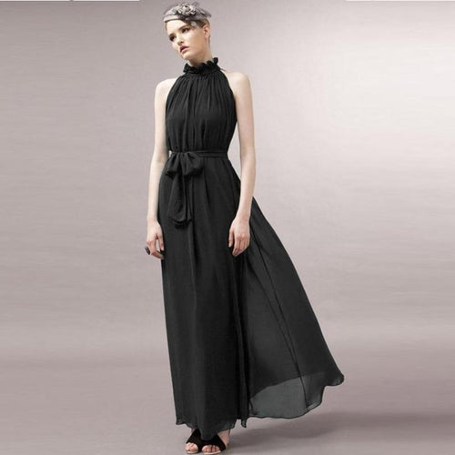 Chiffon Maxi Maternity Dress