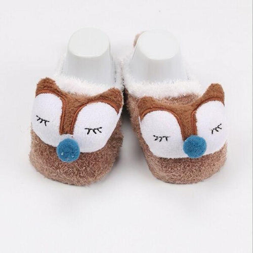 Coral fleece Cute Cartoon Baby Socks