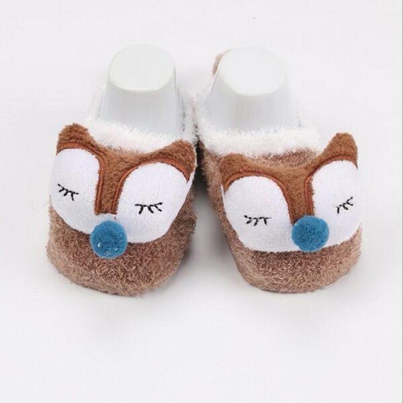 Coral fleece Cute Cartoon Baby Socks