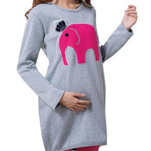 Load image into Gallery viewer, Elephant Embroidered Cute Maternity Tunic