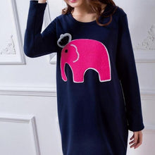 Load image into Gallery viewer, Elephant Embroidered Cute Maternity Tunic