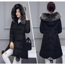 Load image into Gallery viewer, Fauz Fur Maternity Parka Coat