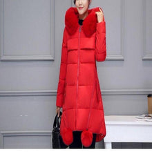 Load image into Gallery viewer, Fauz Fur Maternity Parka Coat