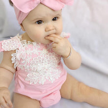 Load image into Gallery viewer, Floral Lace Jumpsuit For Baby Girls