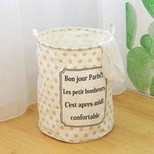 Load image into Gallery viewer, French Analogy Nursery Storage Laundry Basket