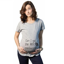 Load image into Gallery viewer, Funny Baby Print Maternity Short Sleeve T Shirt