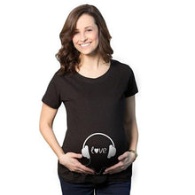 Load image into Gallery viewer, Funny Baby Print Maternity Short Sleeve T Shirt