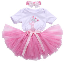 Load image into Gallery viewer, 1st Birthday Tutu Frock Baby Girl Dress Ideal