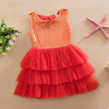 Load image into Gallery viewer, Baby Girls Sequined Bow Dress