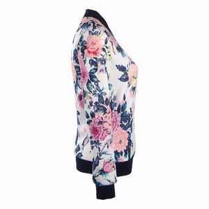 Beautiful Printed Floral Jacket - SexyBling