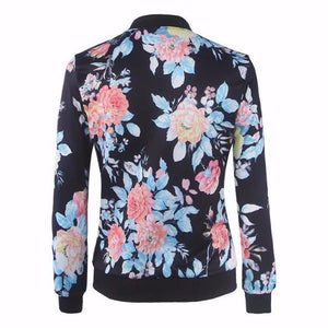 Beautiful Printed Floral Jacket - SexyBling