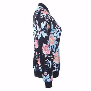 Beautiful Printed Floral Jacket - SexyBling