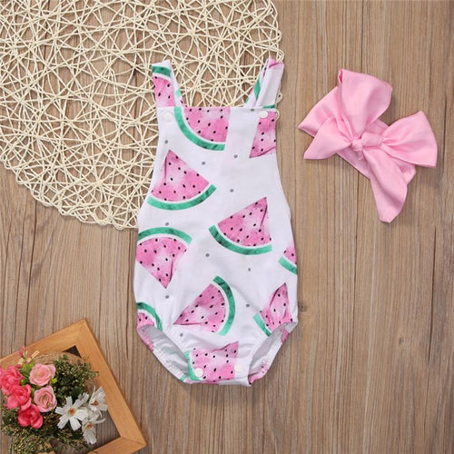 Baby Girls Clothes Sleeveless Watermelon