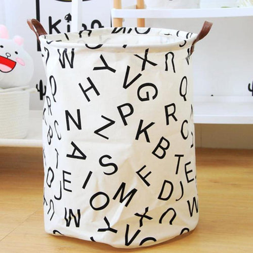 Lettered Nursery Storage Laundry Basket