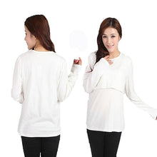 Load image into Gallery viewer, Long Sleeve Maternity/Nursing T-shirt
