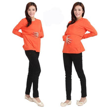 Load image into Gallery viewer, Long Sleeve Maternity/Nursing T-shirt