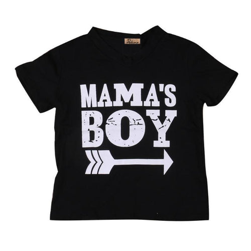 ‘Mama’s Boy’ Black T-shirt Baby Clothes