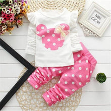 Load image into Gallery viewer, Minni Mouse Printed 2 Piece Clothes For Baby Girls