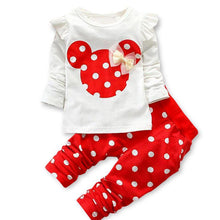 Load image into Gallery viewer, Minni Mouse Printed 2 Piece Clothes For Baby Girls