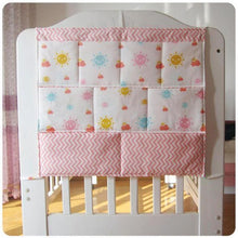Load image into Gallery viewer, Sunny Day Cotton Baby Crib Nursery Organizer