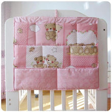Load image into Gallery viewer, Teddy Bear Cotton Baby Crib Nursery Organizer