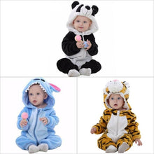 Load image into Gallery viewer, Triple Pack - Panda, Tiger and Stitch Baby Onesie Costume