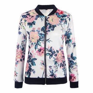 Beautiful Printed Floral Jacket - SexyBling